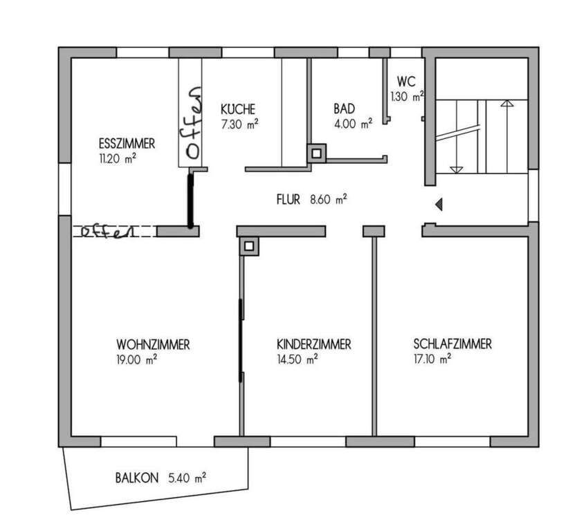 Wohnung zum Mieten in Eutingen- Pforzheim 1.200 € 80 m²