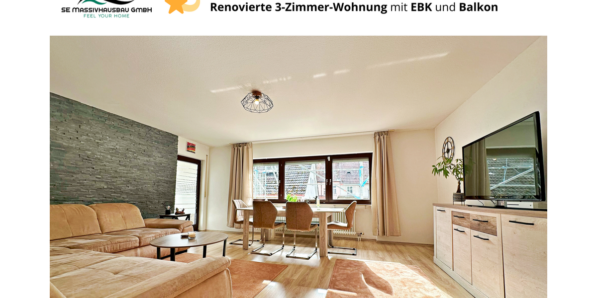 Etagenwohnung Neuenbürg - 3 Zimmer, 100 m&sup2;, 1.100&euro; | Angebot:21589128