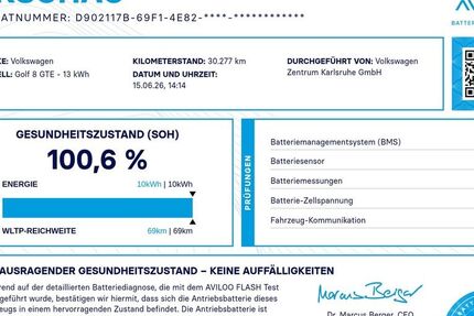 VW Golf 30.300 km 24.980 &euro; Karlsruhe 76131