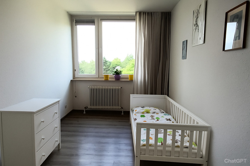 Wohnen im Grünen ! Familienfreundliche und großzügige Wohnung, zentral im Waldpark