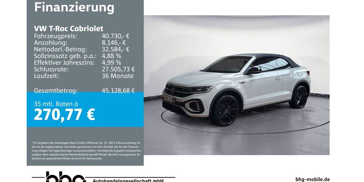 VW T-Roc 15.787 km 39.920 &euro; Ettlingen 76275