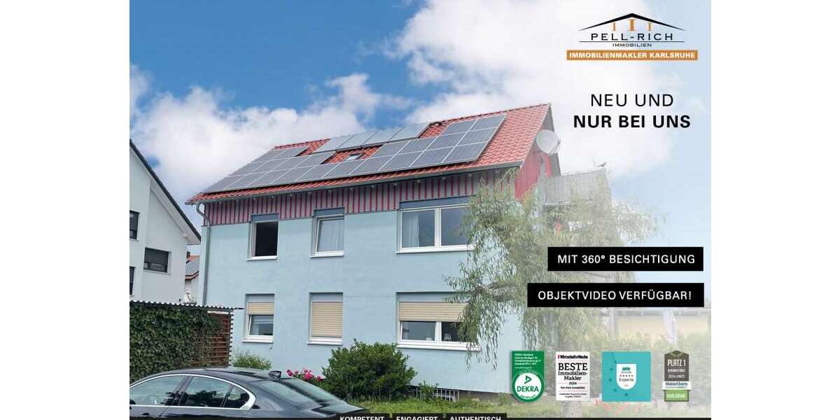 Etagenwohnung Stutensee-Blankenloch Blankenloch - 3 Zimmer, 60 m&sup2;, 580&euro; | Angebot:26488747