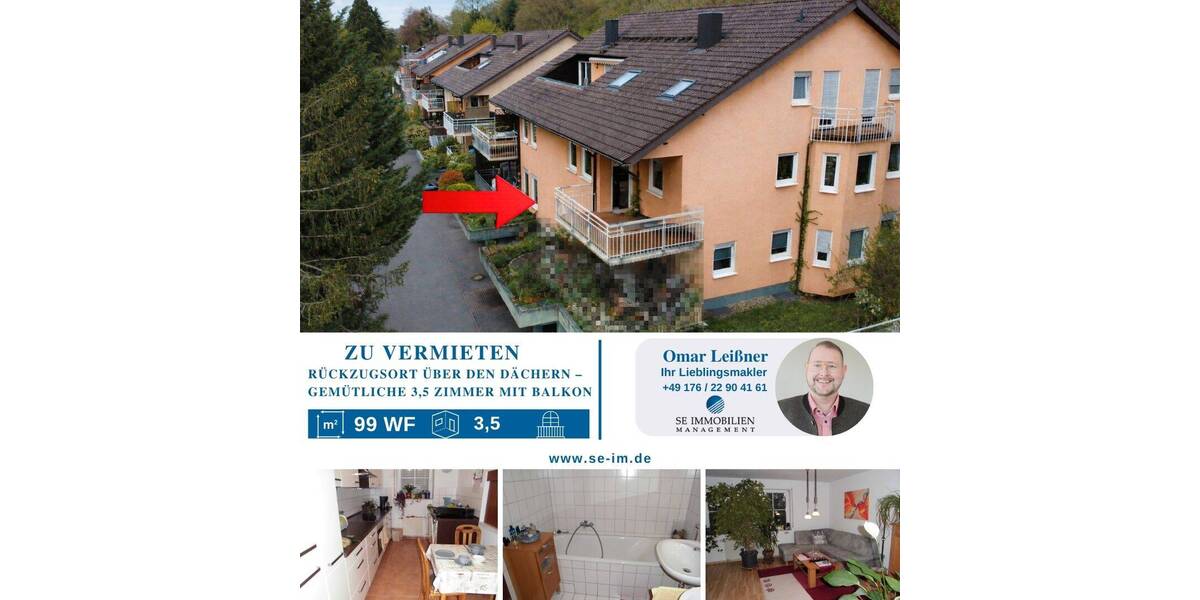 Etagenwohnung Niefern-Öschelbronn Niefern - 3 Zimmer, 99 m&sup2;, 965&euro; | Angebot:26420111
