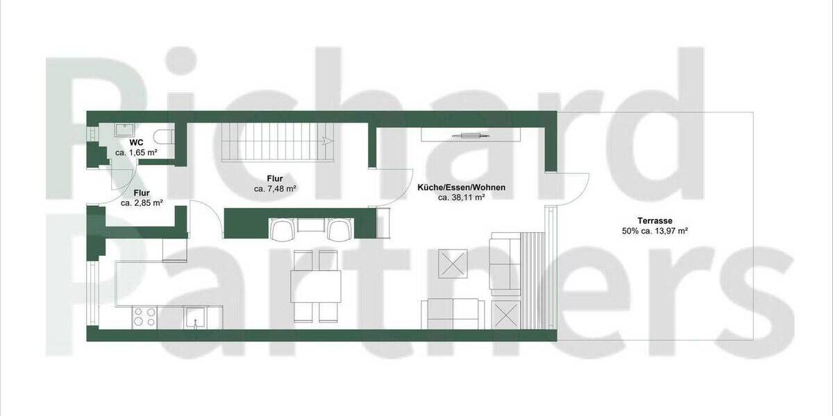Reihenmittelhaus Karlsruhe Rüppurr - 4 Zimmer, 114 m&sup2;, 518.000&euro; | Angebot:26703654