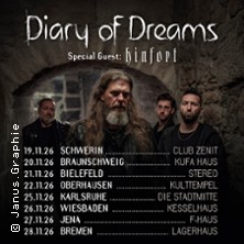 Diary Of Dreams - Tour 2026 25.11.2026 DIE STADTMITTE KARLSRUHE