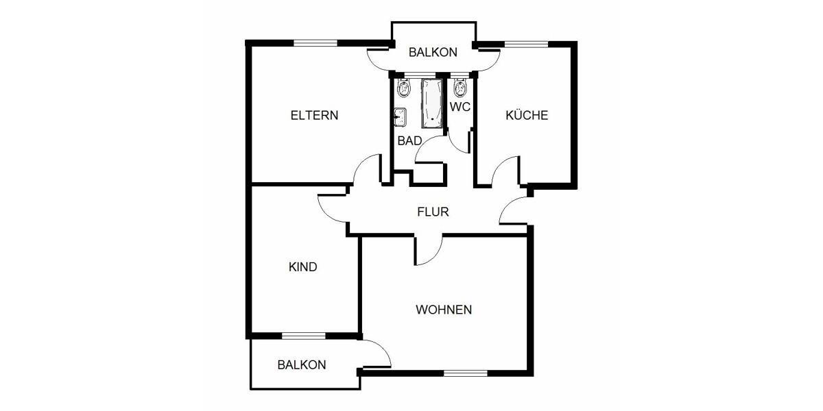 Etagenwohnung Karlsruhe Innenstadt-Ost - 3.5 Zimmer, 74 m&sup2;, 908&euro; | Angebot:26695028