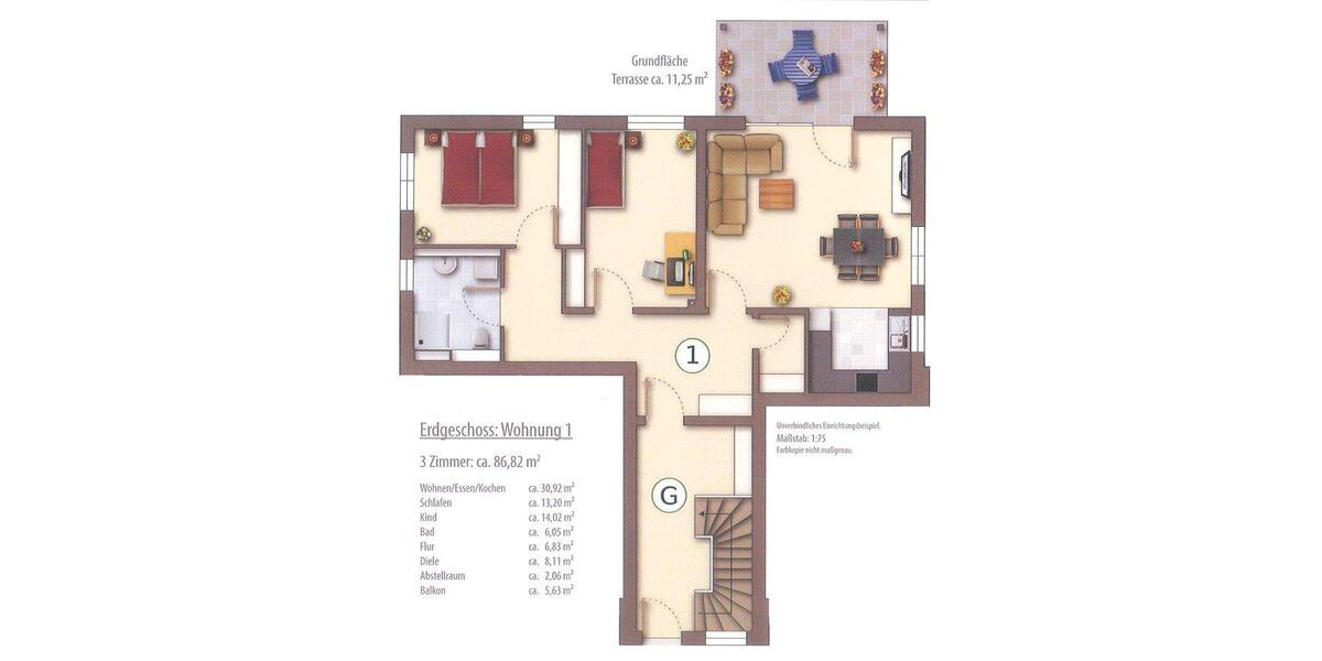 Erdgeschoßwohnung Sersheim - 3 Zimmer, 87 m&sup2;, 575.000&euro; | Angebot:26896610