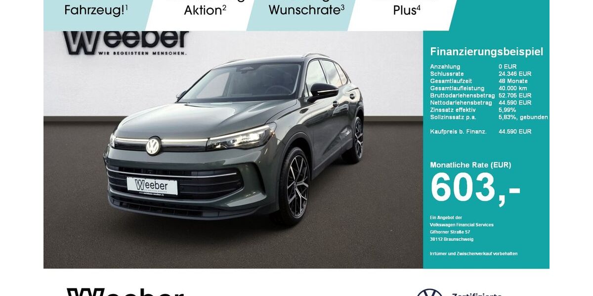 VW Tiguan 1.990 km 44.590 &euro; Calw 75365