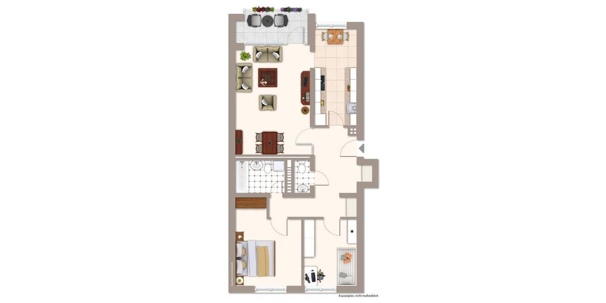 Etagenwohnung Karlsruhe / Rüppurr Rüppurr - 3 Zimmer, 79 m&sup2;, 299.000&euro; | Angebot:26594983