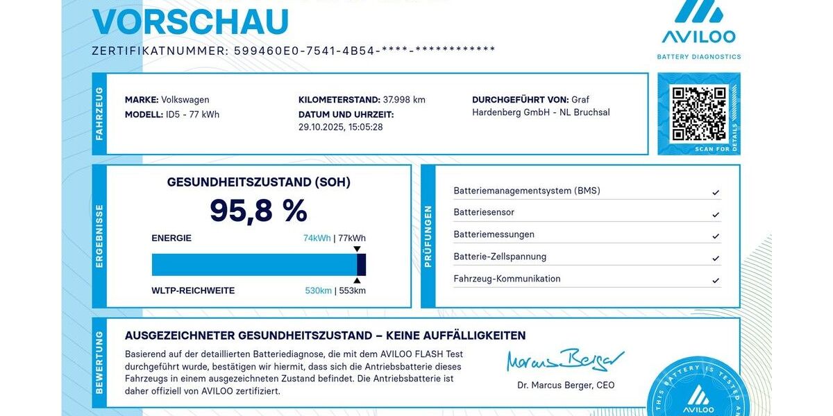 VW ID.5 37.800 km 29.900 € Bruchsal 76646