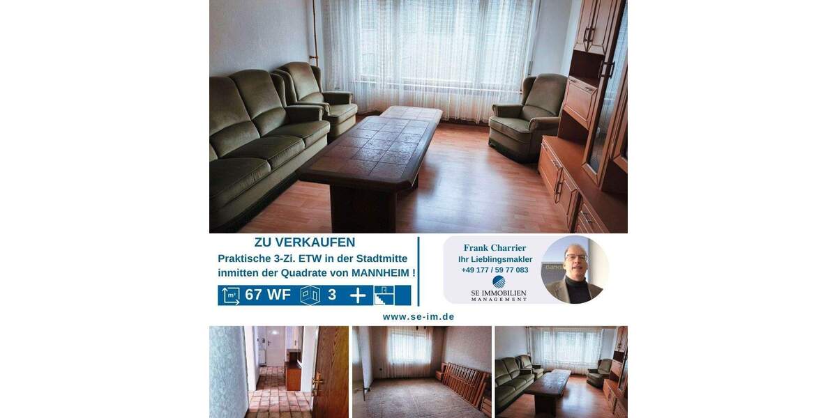 Etagenwohnung Pforzheim Weststadt - 3 Zimmer, 67 m&sup2;, 165.000&euro; | Angebot:25748647