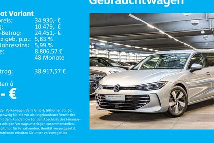 VW Passat Variant 16.674 km 34.930 € Stuttgart-Feuerbach 70469