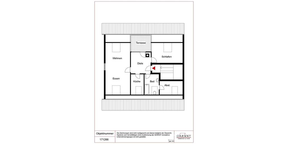 Etagenwohnung Ditzingen Hirschlanden - 2 Zimmer, 59 m&sup2;, 223.000&euro; | Angebot:26753432