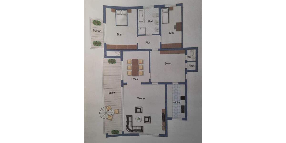 Etagenwohnung Bad Wildbad im Schwarzwald Bad Wildbad - 4 Zimmer, 280.000&euro; | Angebot:25740484