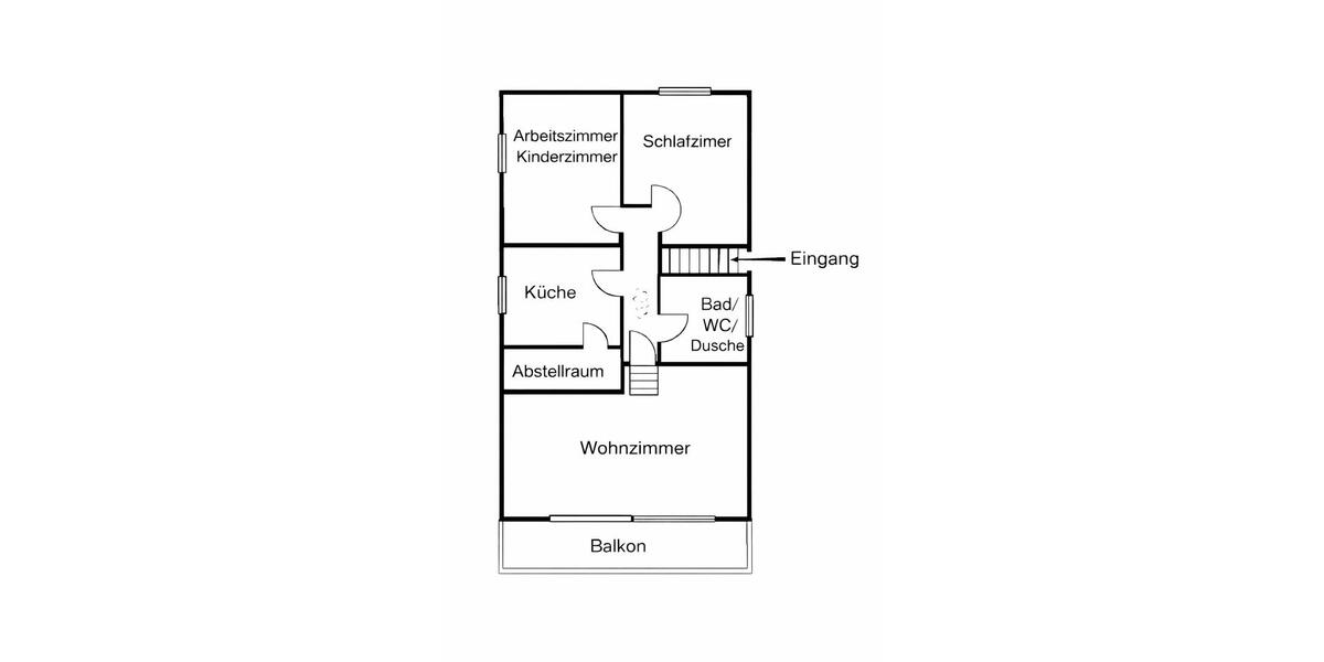 Dachgeschoßwohnung Stutensee - 3 Zimmer, 85 m&sup2;, 1.050&euro; | Angebot:26323349