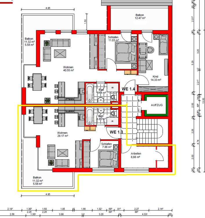 helle 2,5 Zimmer Wohnung: Eigennutz oder ideal als Kapitalanlage 2.5 zimmer