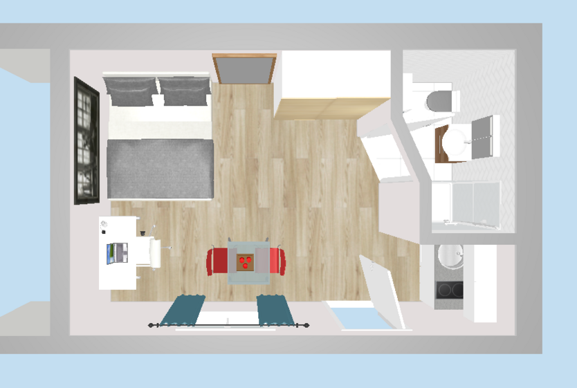 Wohnung zum Mieten in Karlsruhe 370 € 24 m²