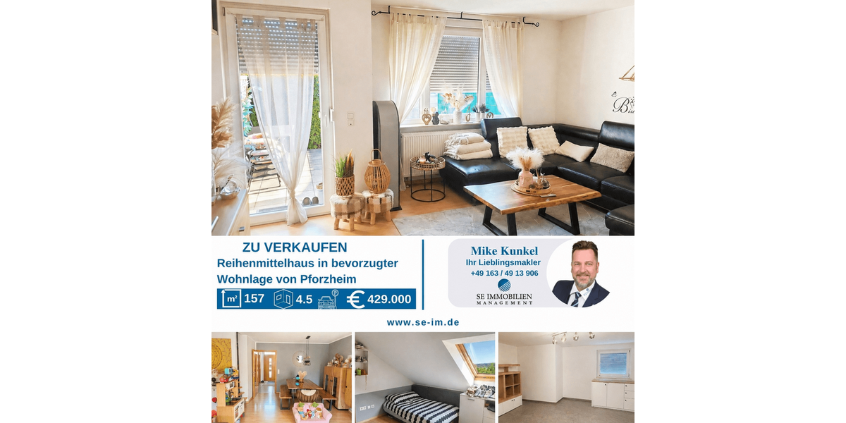 Einfamilienhaus Pforzheim Brötzingen - 4.5 Zimmer, 110 m&sup2;, 429.000&euro; | Angebot:26786404