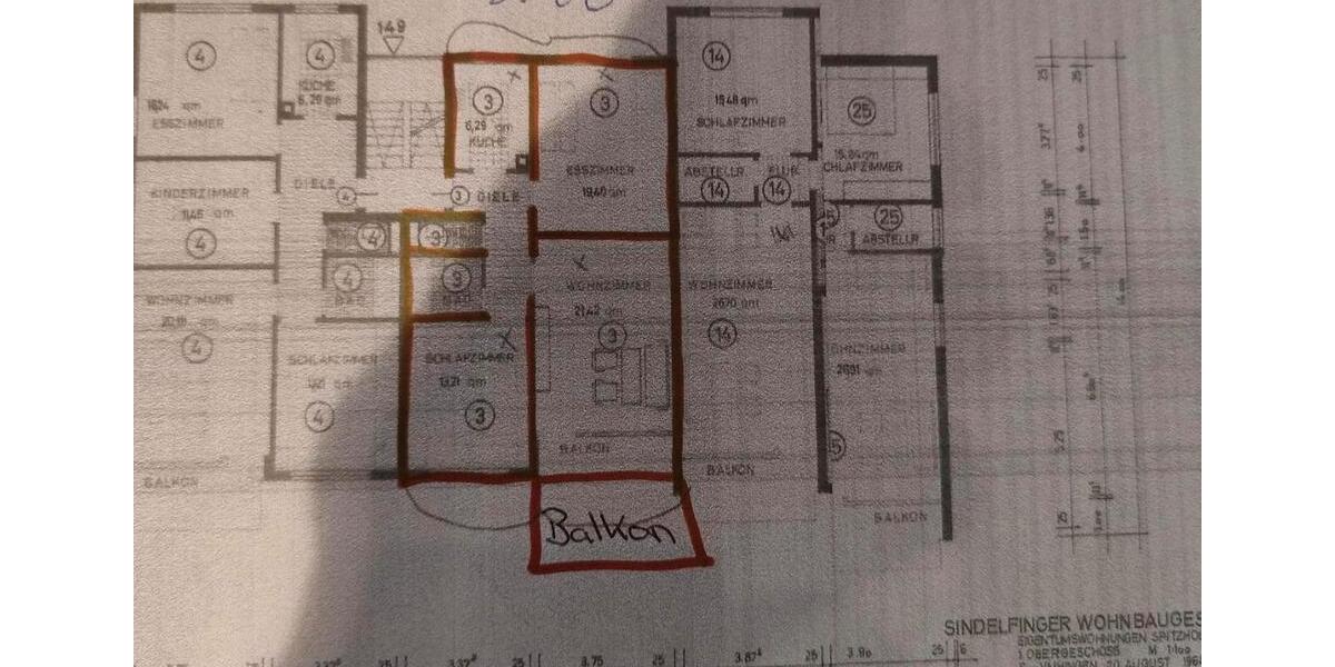 Etagenwohnung Sindelfingen Sindelfingen (Stadt) - 3 Zimmer, 73 m&sup2;, 260.000&euro; | Angebot:26226477