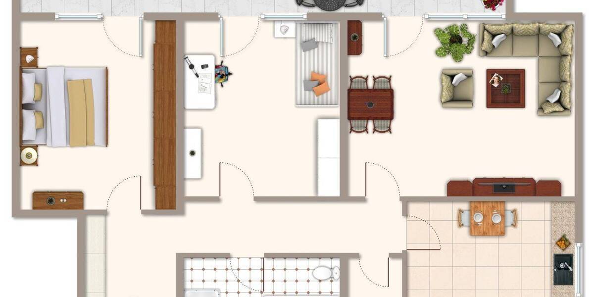 Etagenwohnung Stutensee / Blankenloch Blankenloch - 3 Zimmer, 86 m&sup2;, 330.000&euro; | Angebot:26330159