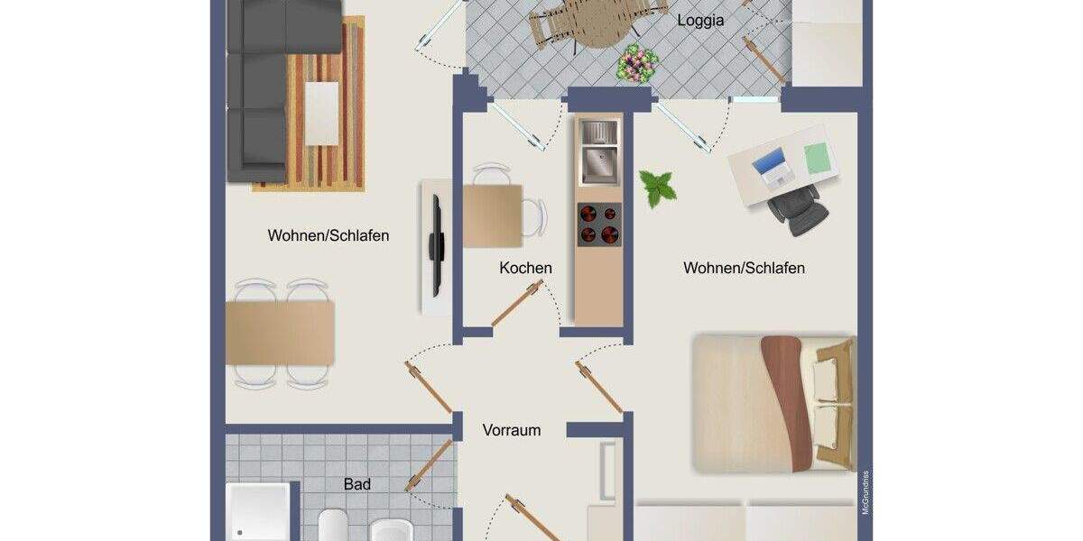 Modernes 2-Zimmer-Studentenapartment - ideal für Studium & Cityleben 2 zimmer