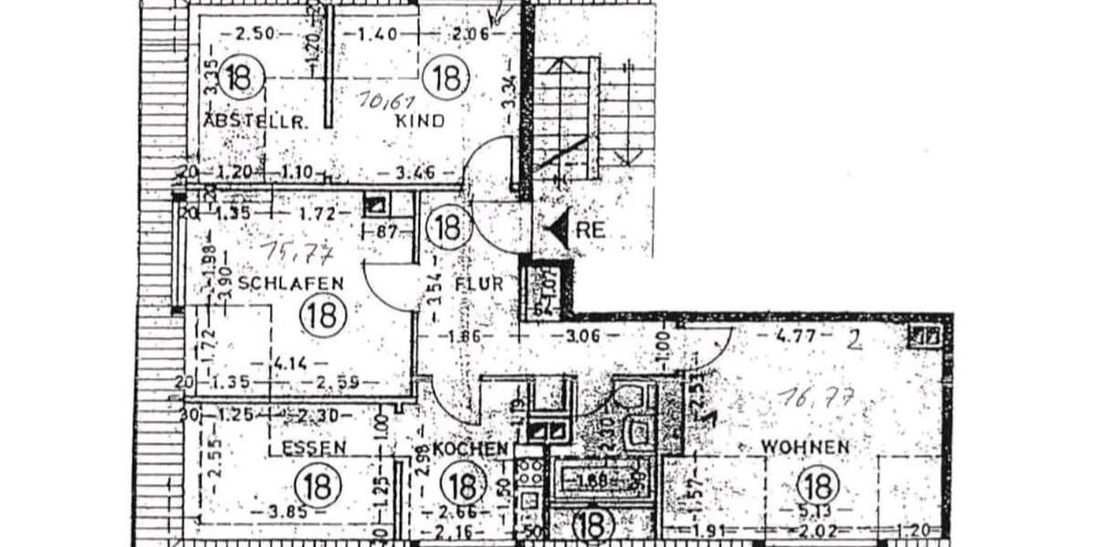 Dachgeschoßwohnung Pforzheim - 3.5 Zimmer, 72 m&sup2;, 215.000&euro; | Angebot:25220219