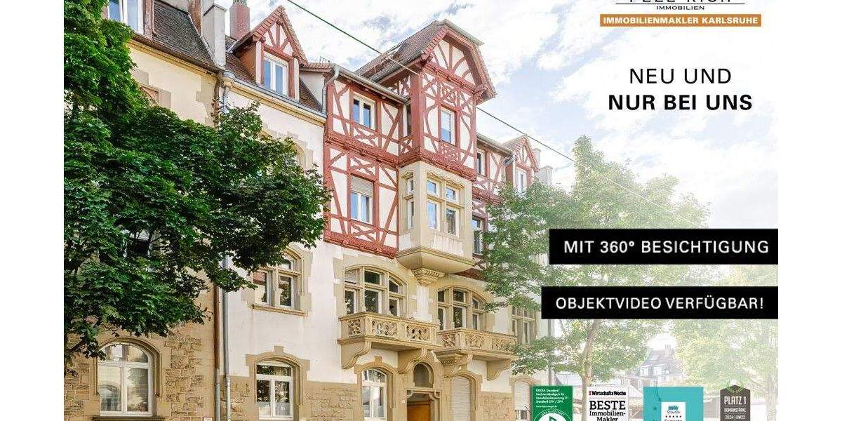 Etagenwohnung Karlsruhe Oststadt - 3 Zimmer, 81 m&sup2;, 290.000&euro; | Angebot:25777834