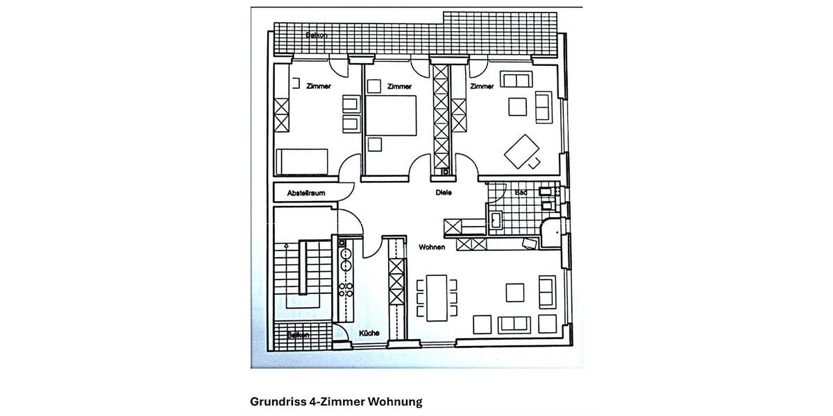 Etagenwohnung Karlsruhe Hohenwettersbach - 4 Zimmer, 615.000&euro; | Angebot:26929376