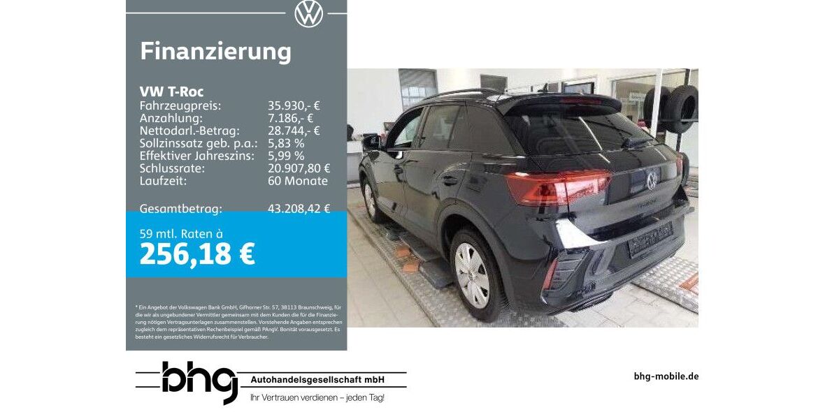 VW T-Roc 17.245 km 32.960 &euro; Ettlingen 76275