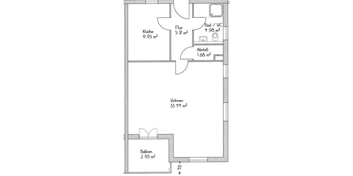 Wie Urlaub: 1-Zimmer Wohnung mit Balkon und Garage - Etagenwohnung Dobel | Angebot:27092684
