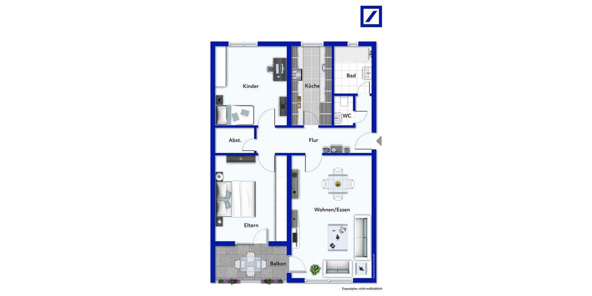 Etagenwohnung Ditzingen Hirschlanden - 3 Zimmer, 84 m&sup2;, 269.000&euro; | Angebot:25744100