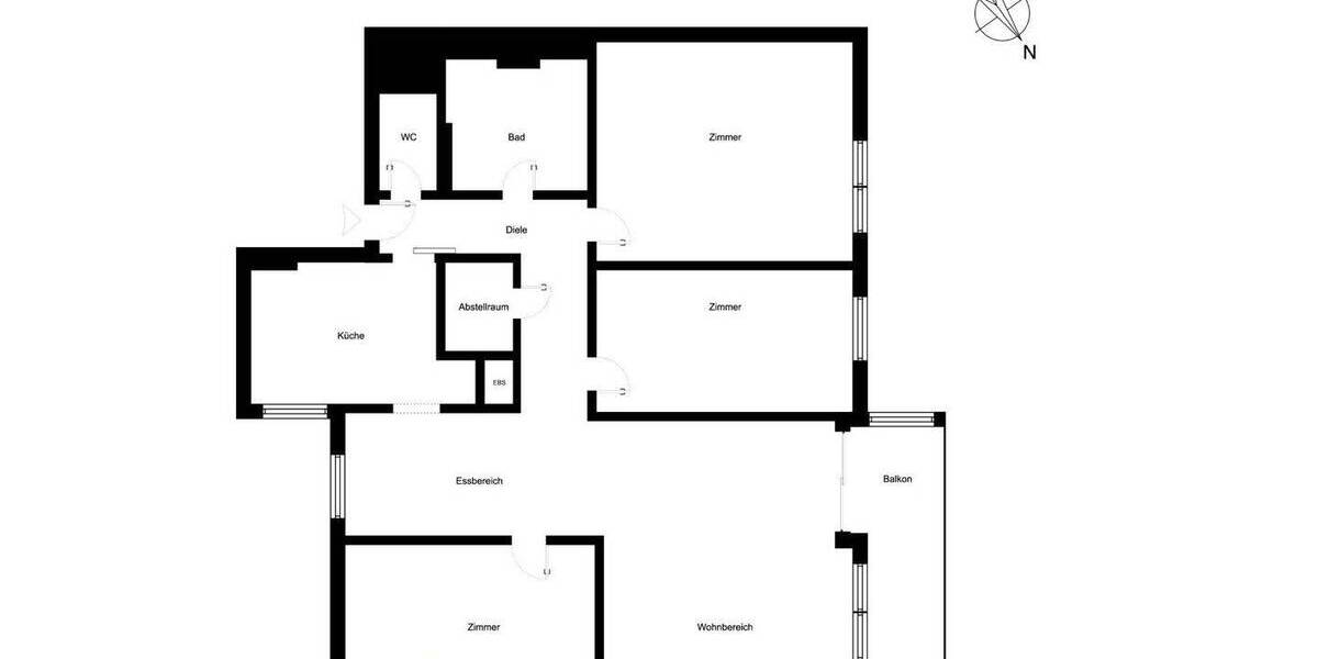 Etagenwohnung Ettlingen - 4 Zimmer, 93 m&sup2;, 345.000&euro; | Angebot:26171131