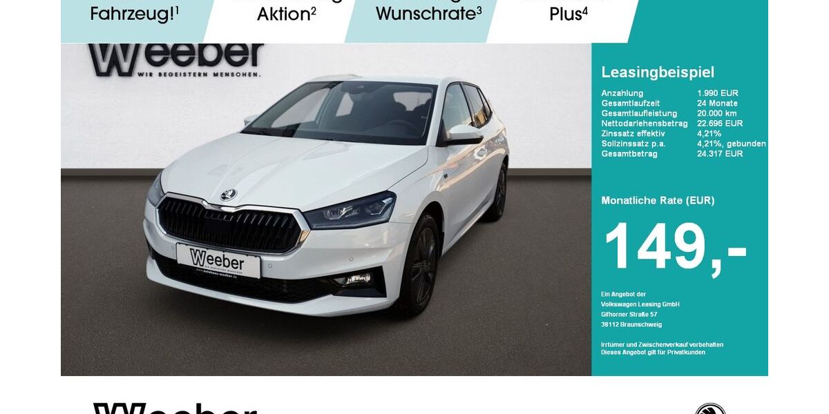 Skoda Fabia 3.000 km 23.650 &euro; Calw 75365