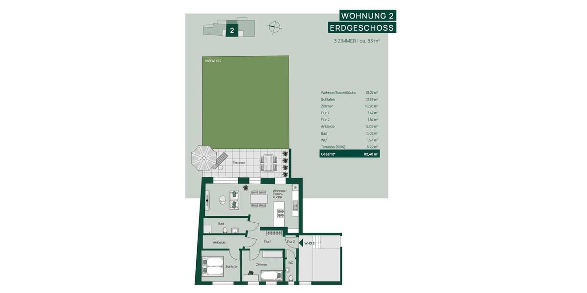 Etagenwohnung Sternenfels Diefenbach - 3 Zimmer, 83 m&sup2;, 1.240&euro; | Angebot:26275757