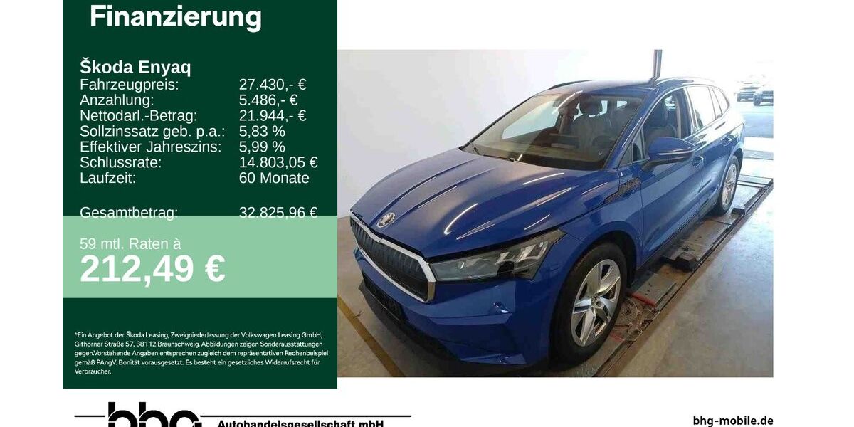 Skoda Enyaq 24.374 km 26.260 &euro; Ettlingen 76275