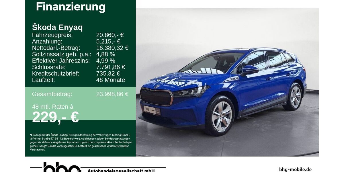 Skoda Enyaq 44.270 km 20.860 &euro; Ettlingen 76275