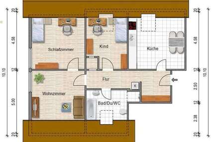 Wohnung zum Mieten in Marxzell 670 € 84 m²