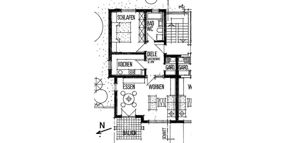Etagenwohnung Schwieberdingen - 2 Zimmer, 62 m&sup2;, 790&euro; | Angebot:26881921