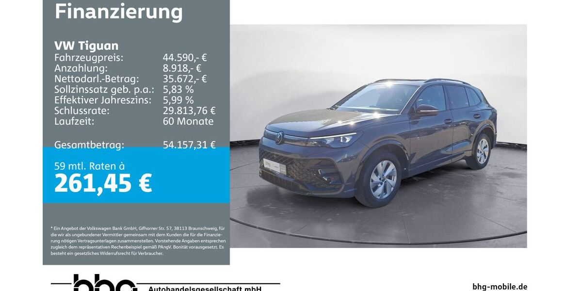 VW Tiguan 22.913 km 43.890 &euro; Ettlingen 76275