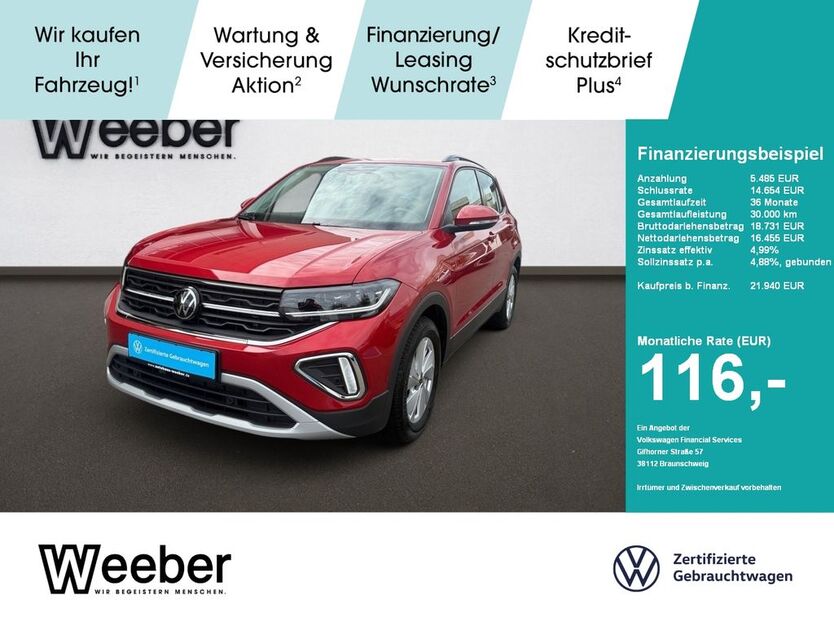 VW T-Cross 10.453 km 21.590 € Weil der Stadt 71263