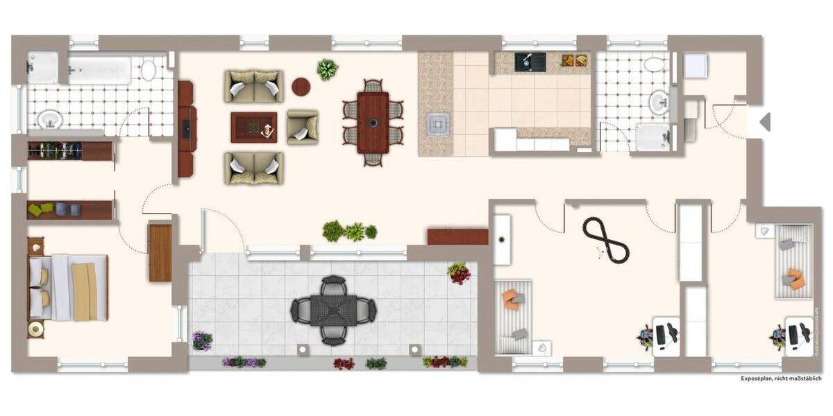 Etagenwohnung Karlsruhe / Neureut Neureut - 4 Zimmer, 144 m&sup2;, 1.720&euro; | Angebot:26916849