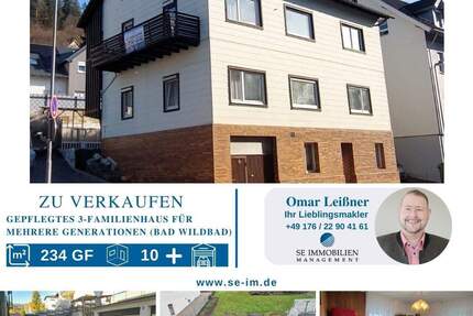 Haus Bad Wildbad Calmbach - 1 Zimmer, 234 m&sup2;, 515.000&euro; | Angebot:25708071