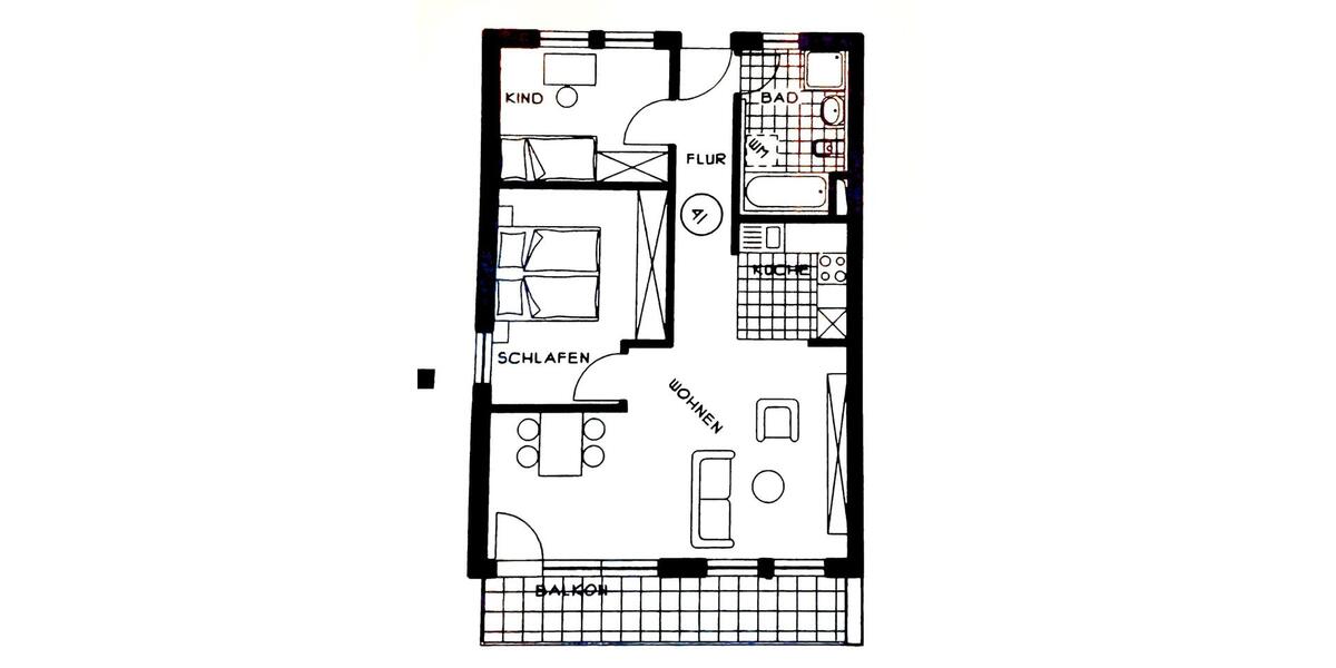 Moderne, möblierte 3-Zimmer Wohnung mit Tiefgarage in Ditzingen 3 zimmer