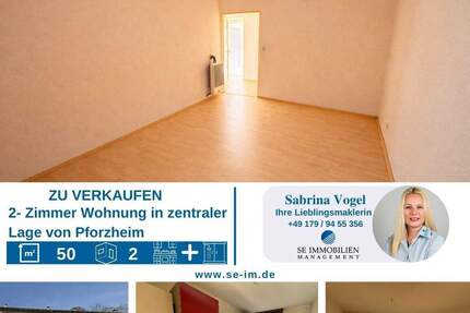 Wohnung Pforzheim Oststadt - 2 Zimmer, 50 m&sup2;, 119.000&euro; | Angebot:25708111