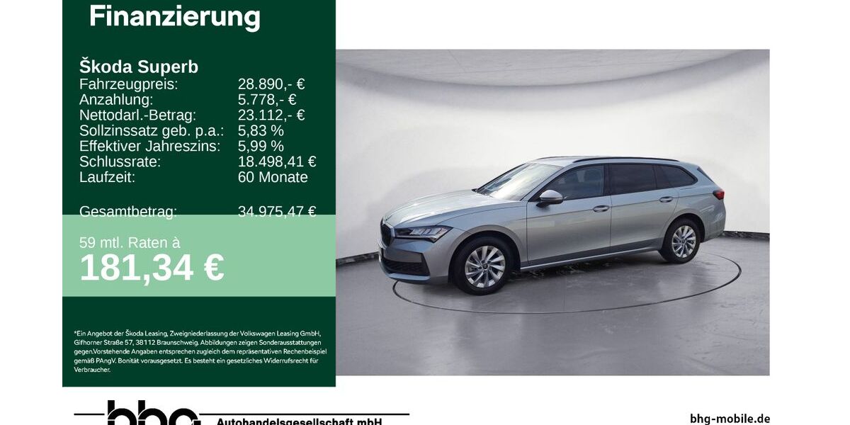 Skoda Superb 20.668 km 27.990 &euro; Ettlingen 76275
