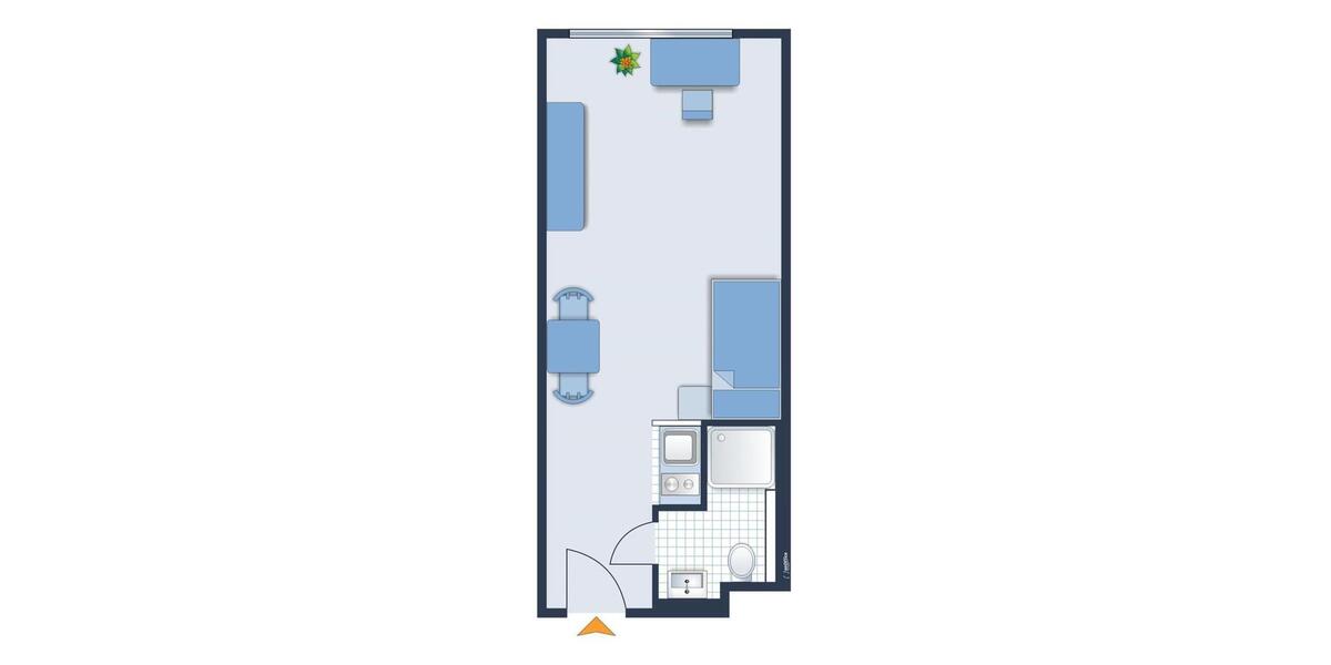 Etagenwohnung Karlsruhe Neureut - 1 Zimmer, 18 m&sup2;, 89.000&euro; | Angebot:25649857