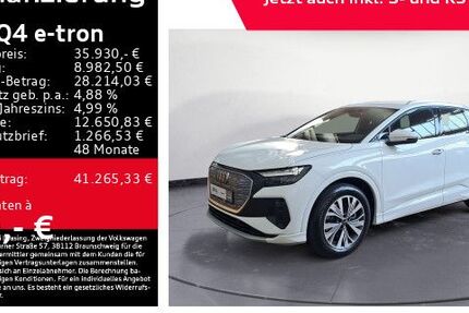 Audi Q4 e-tron 59.956 km 35.330 &euro; Ettlingen 76275