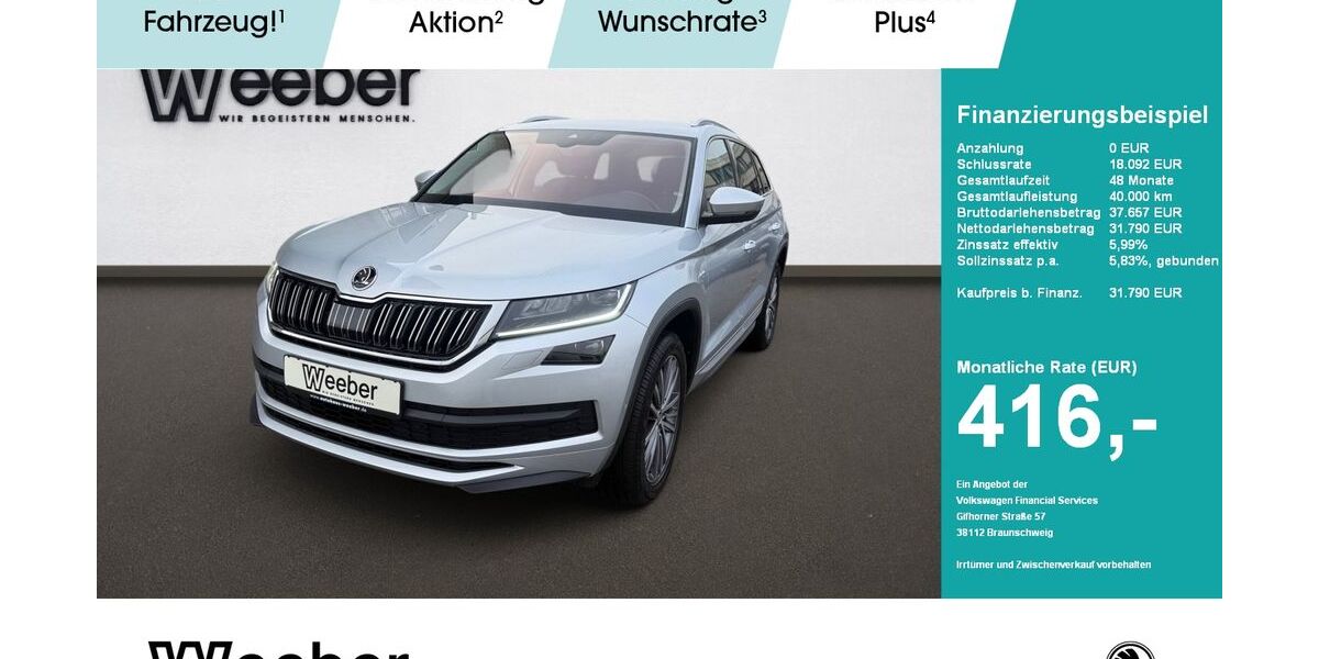 Skoda Kodiaq 66.881 km 29.790 &euro; Weil der Stadt 71263