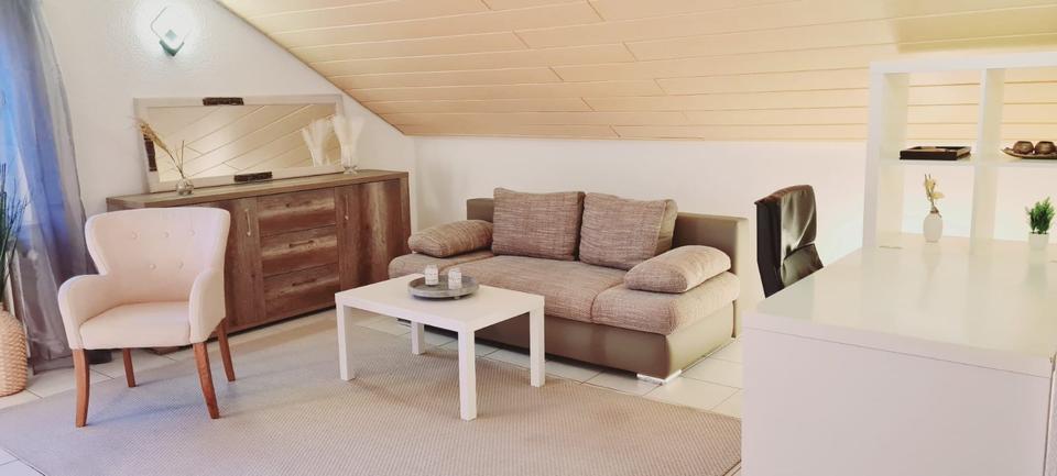 Möblierte 3 bis 4-Zi.-Whg. - zentral & ruhig (Langensteinbach) 4 zimmer