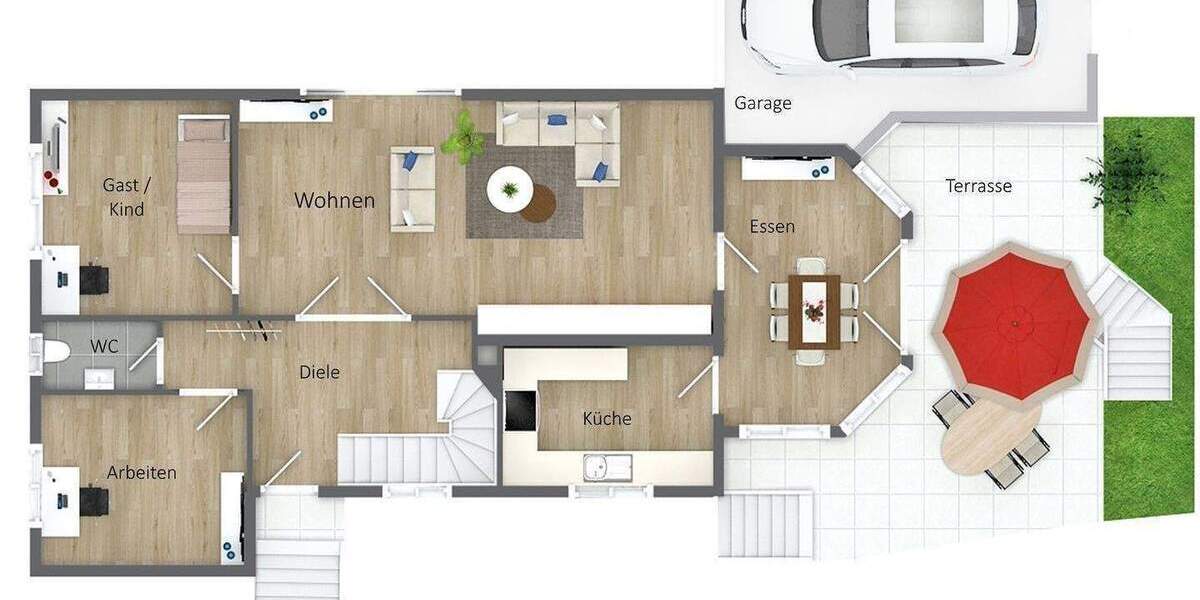 Einfamilienhaus Gondelsheim - 6 Zimmer, 218 m&sup2;, 399.800&euro; | Angebot:26475692
